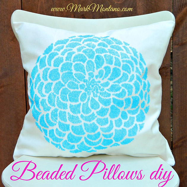 Beaded Pillows DIY by Mark Montano