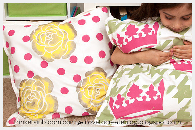 DIY Stenciled Pillows Photo 2