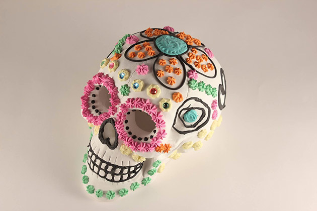 DIY Faux Sugar Skulls with Collage Clay by Mod Podge | Cathie Filian #ThursDIY