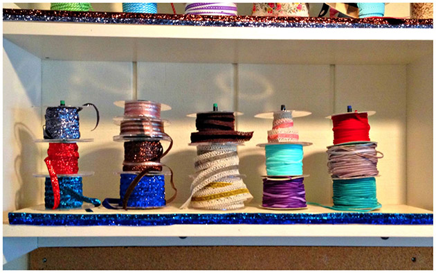 Cheap and Easy Ribbon Organizer by Dollar Store Crafts