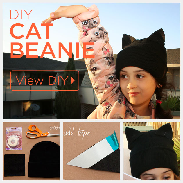 DIY Cat Beanie by Trinkets in Bloom