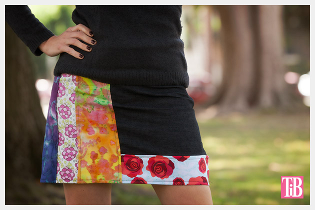 DIY Patched Skirt | Trinkets in Bloom