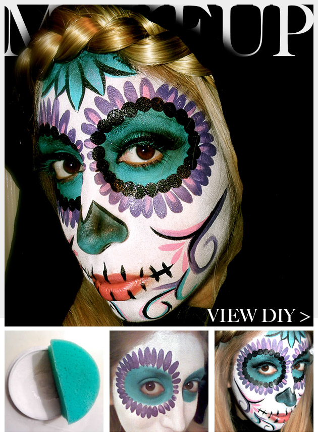 Day of the Dead Makeup tutorial by Trinkets in Bloom