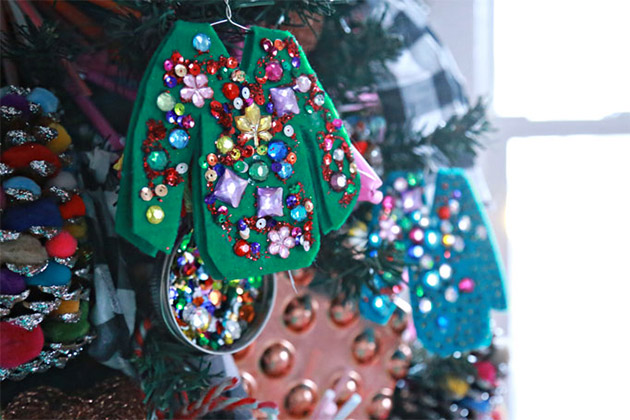 Ugly Christmas Sweater Ornaments by Aunt Peaches