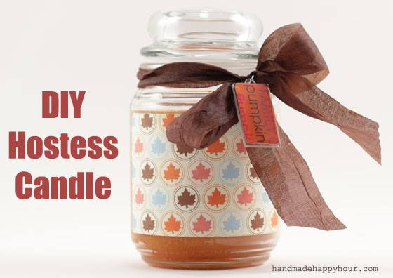 DIY Hostess Candle by Cathie Filian