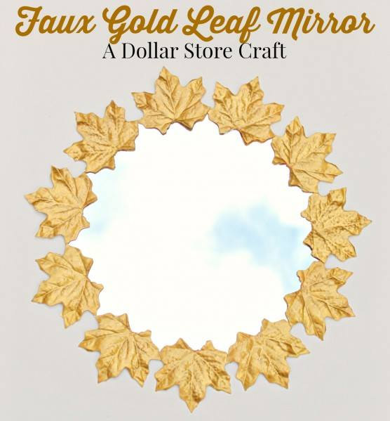 Faux Gold Leaf Mirror by Heather Mann