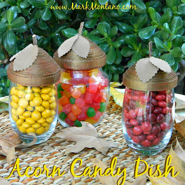 Acorn Candy Dish DIY by Mark Montano