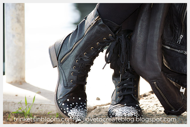 DIY Crystal Boots by Trinkets in Bloom