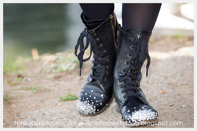 DIY Crystal Boots by Trinkets in Bloom