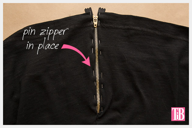 Skull Tunic with Zippers DIY Pin Zipper