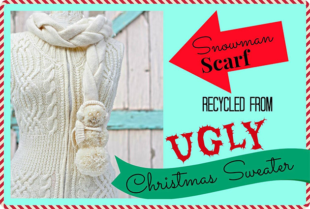 Snowman Scarf by Debi Beard