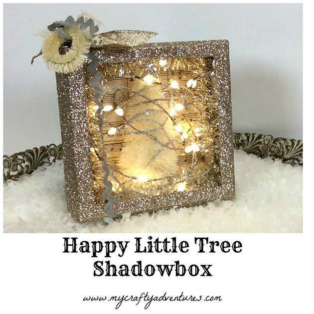 Happy Little Tree Shadowbox by Stephenie Hamen