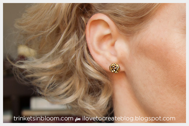 DIY Glitter Earrings by Trinkets in Bloom