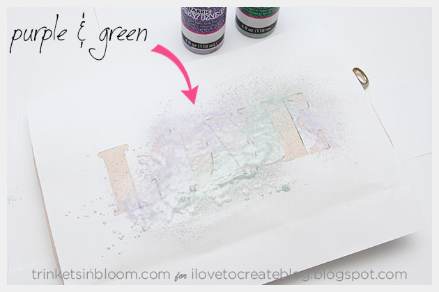 DIY Love Clutch Colors Purple & Green