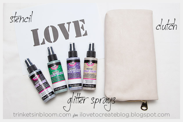 DIY Love Clutch Supplies