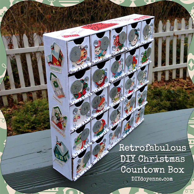 DIY Christmas Countdown Calendar by DIY Doyenne