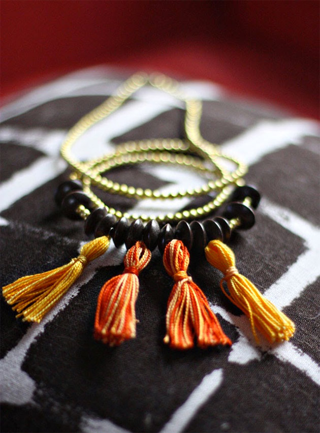 5 Minute Tassel Necklaces by Aunt Peaches