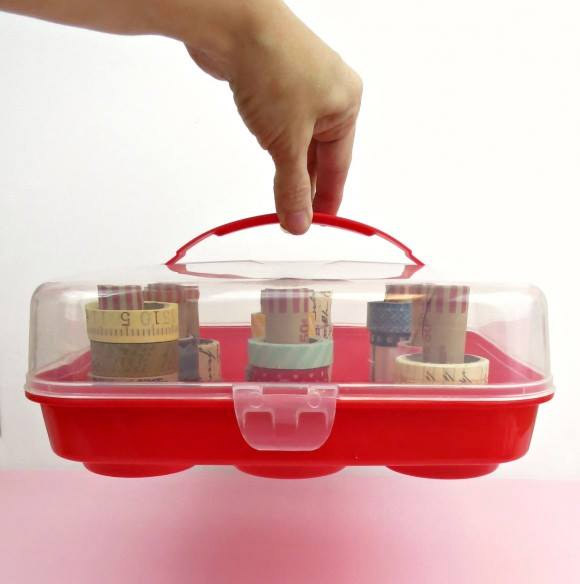 DIY Washi Tape Organizer