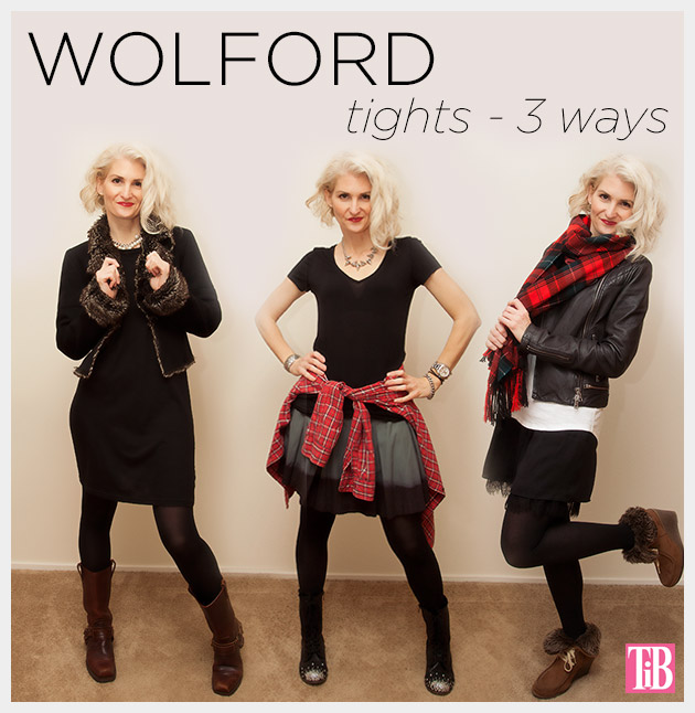 Wolford Tights Worn 3 Ways by Trinkets in Bloom