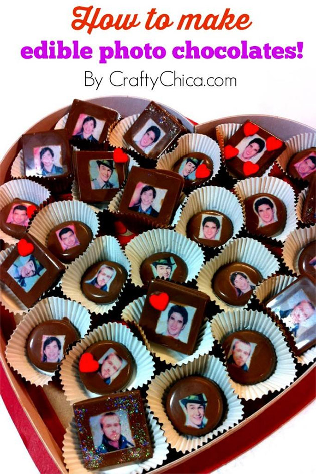 How to Make Edible Photo Chocolates by Crafty Chica