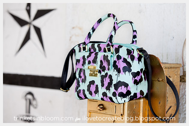 DIY Leopard Painted Bag photo 5 by Trinkets in Bloom