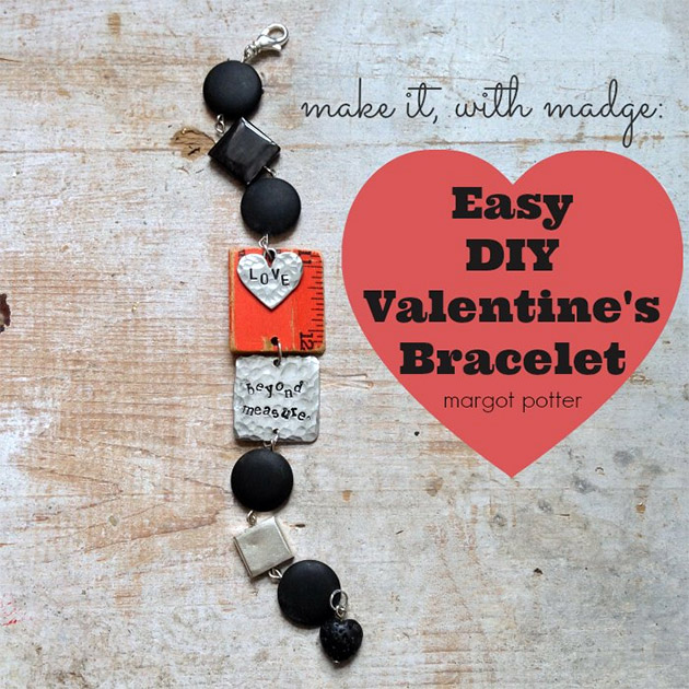 Easy DIY Valentine's Bracelet by Margot Potter