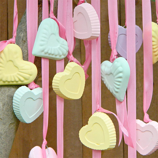 Candy Hearts Wind Chime by Mark Montano