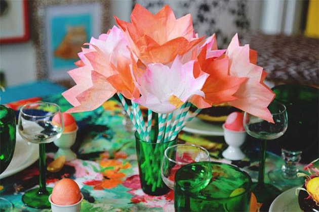 Coffee Filter Tulips by Aunt Peaches