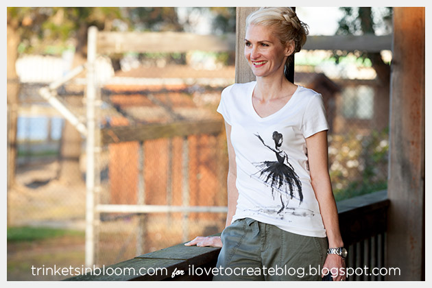 Watercolor Ballerina T-Shirt Photo 2