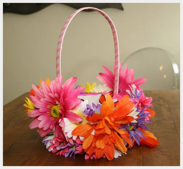 Floral Easter Basket by Trinkets in Bloom