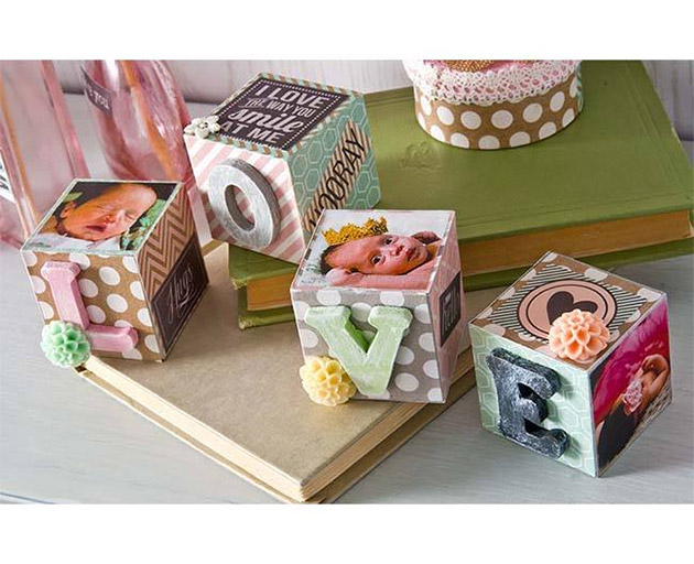 Baby Photo Blocks by Cathie Filian