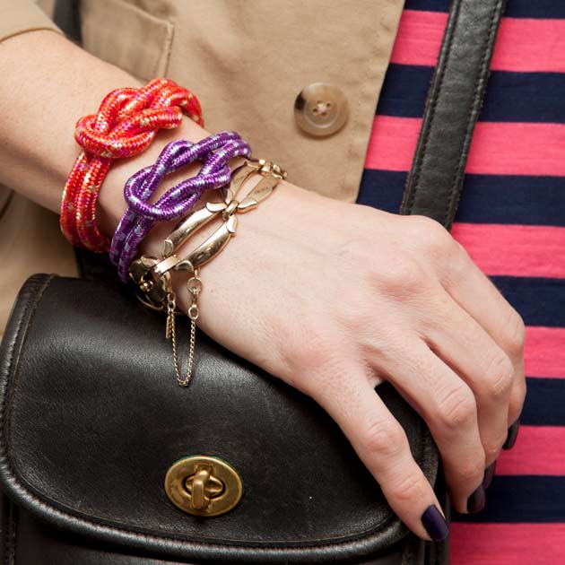 DIY Knotted Rope Bracelet by Trinkets in Bloom