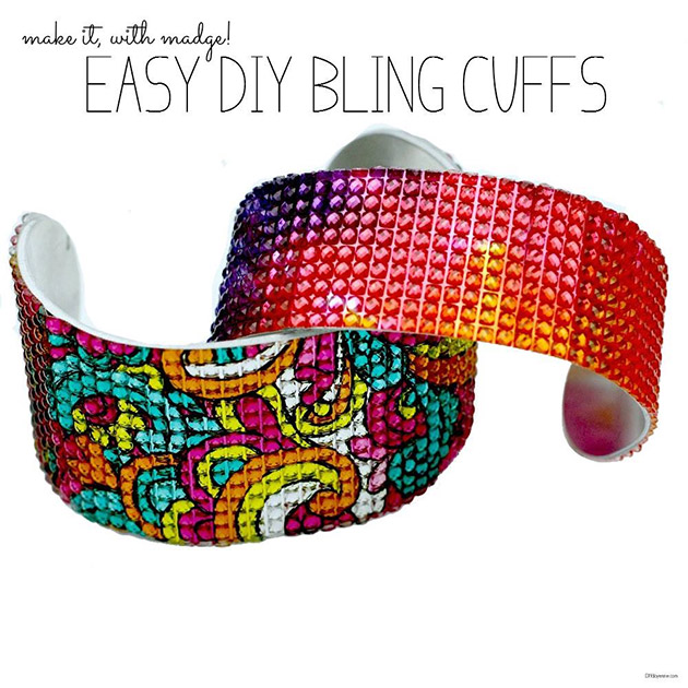Easy DIY Bling Cuffs by Margot Potter