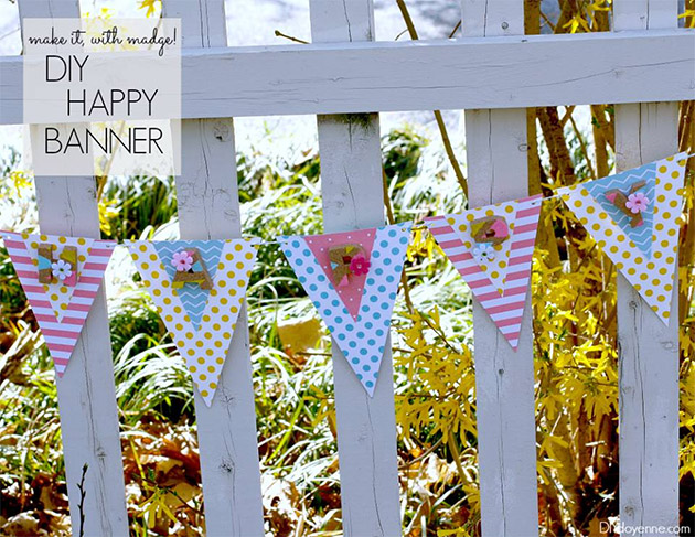 DIY Happy Banner by Margot Potter