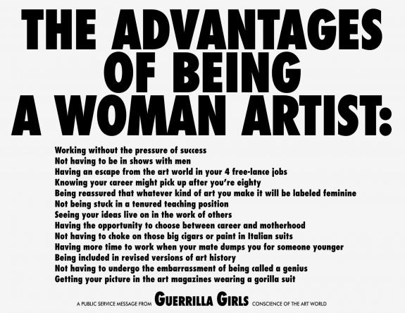 Guerrilla Girls Women Artists