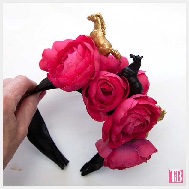 DIY Kentucky Derby Headband finished by Trinkets in Bloom