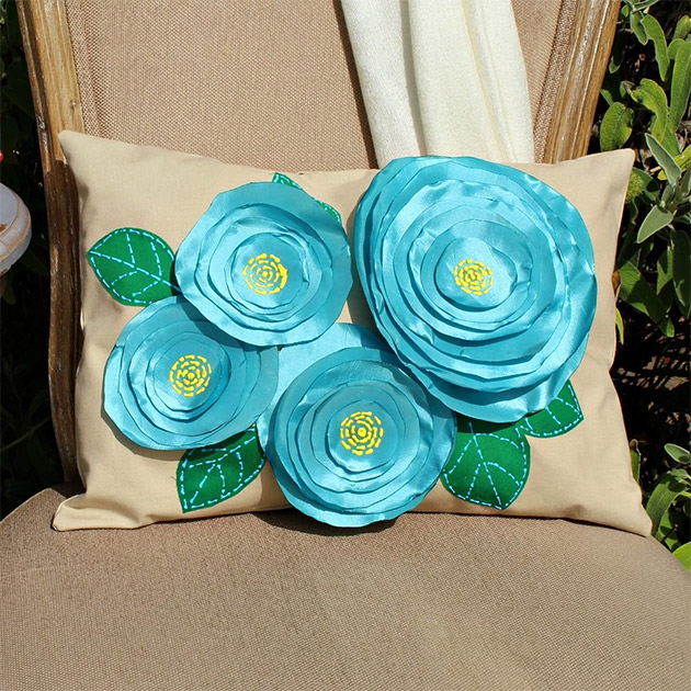 No Sew Flower Pillows by Mark Montano