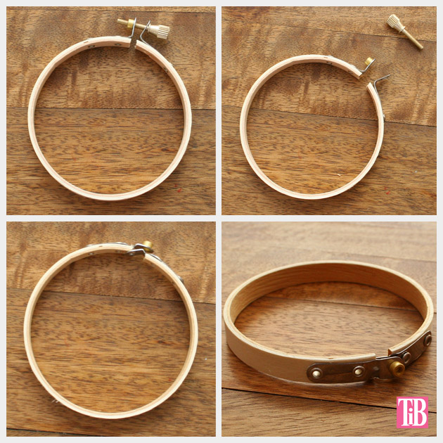 DIY Bandana Bracelets hoops by Trinkets in Bloom