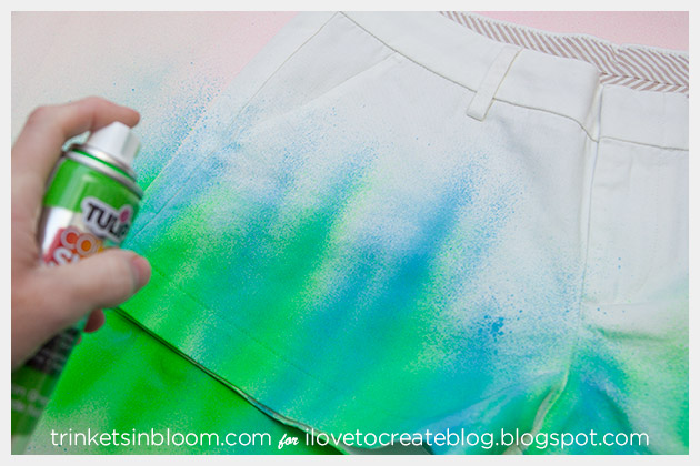 ColorShot Shorts DIY 2nd color spraying