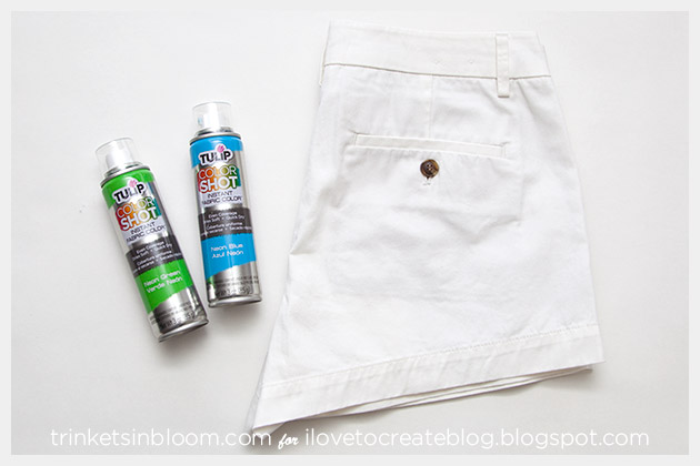ColorShot Shorts DIY supplies
