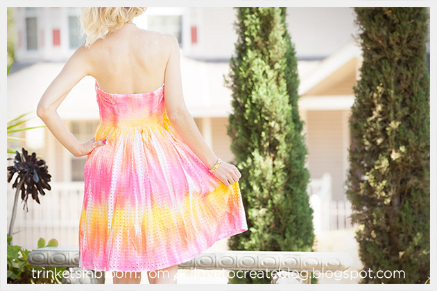 ColorShot Dress back by Trinkets in Bloom