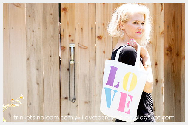 Colorshot Love Tote DIY Photo 1 by Trinkets in Bloom