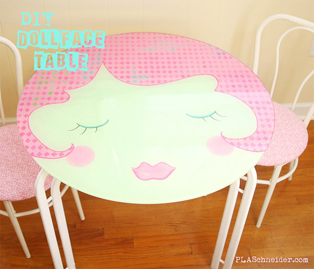 DIY Dollface Table by PLA Schneider