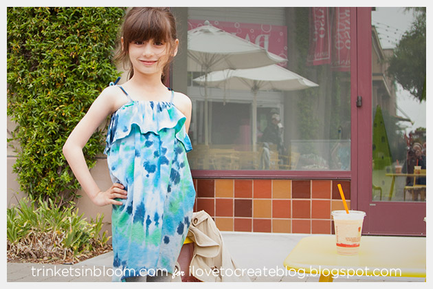 DIY Tie Dye Ruffle Dress photo 3