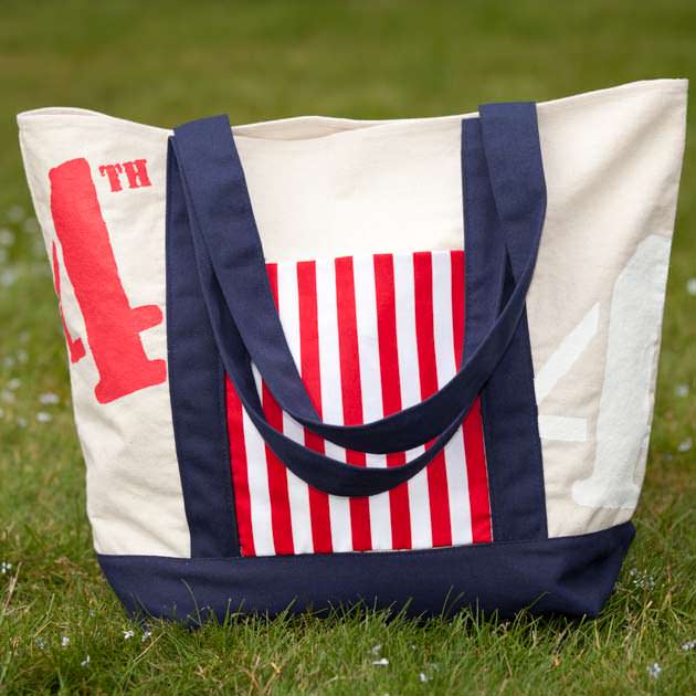4th of July Tote Bag by Trinkets in Bloom
