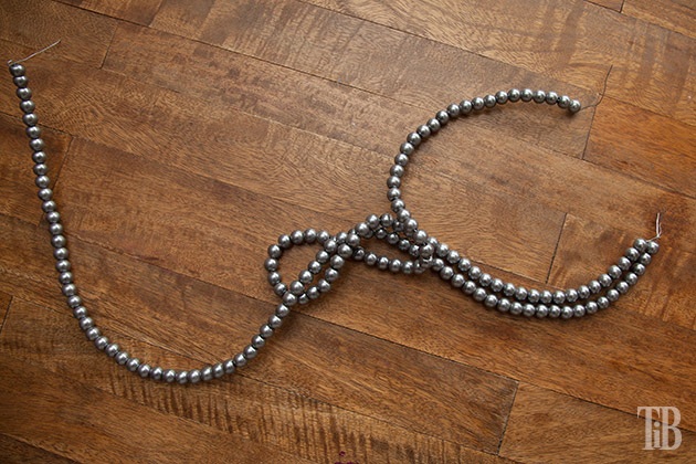 Stella McCartney Inspired DIY Wired Pearl Necklace bending wires