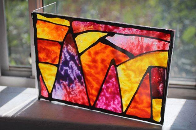 Crayon Stained Glass Windows by Rad Megan