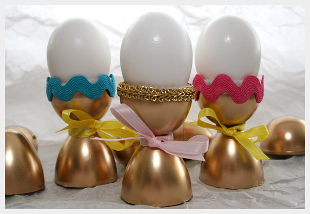 Golden Egg Cups DIY