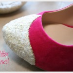 DIY Glitter Shoes