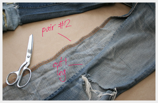 Recycled denim maxi skirt DIY tutorial